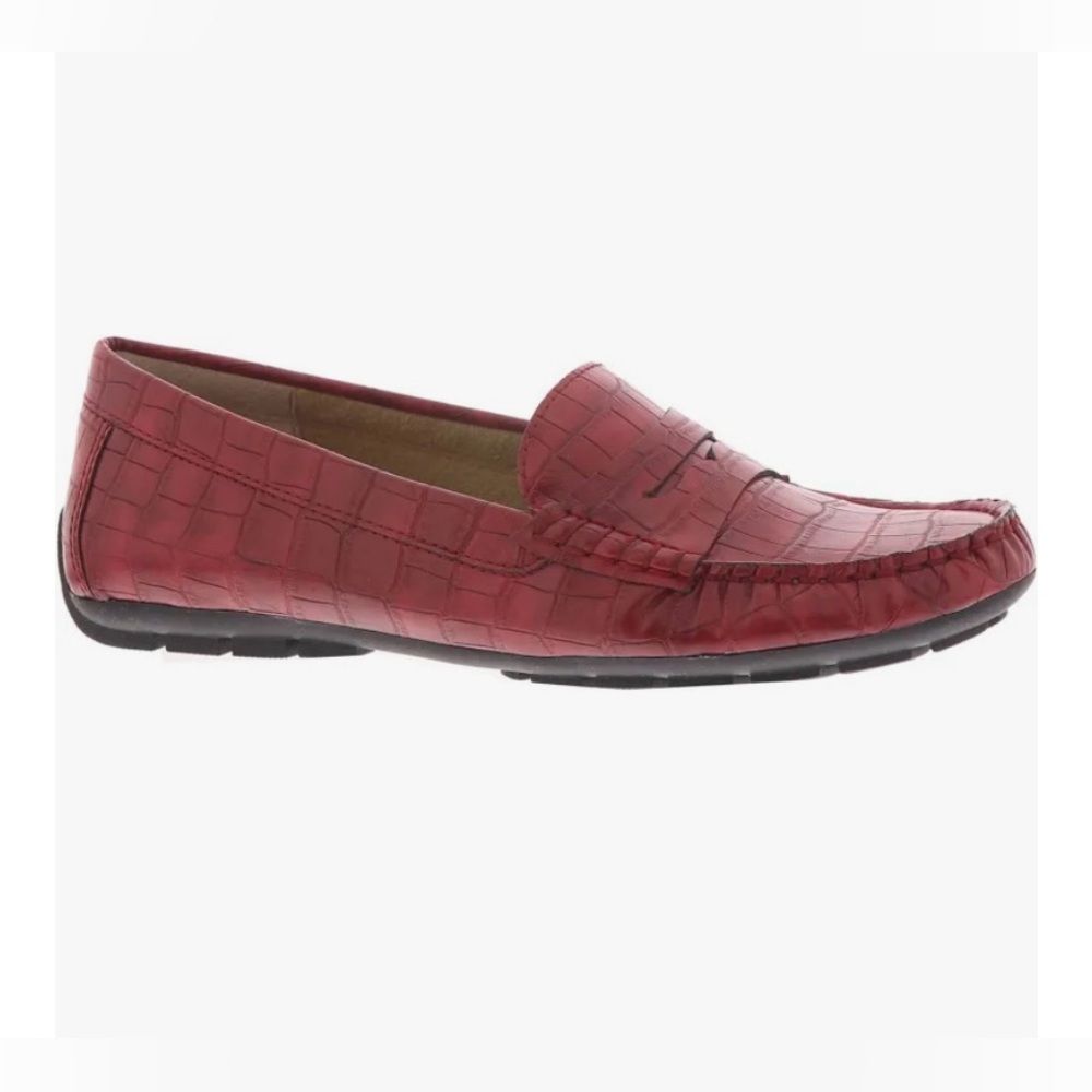 Vaneli Red Crocodile Pattern Loafers
More narrow than wide fit